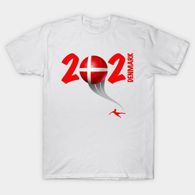 Denmark Euro Soccer 2021 T-Shirt by DesignOfNations